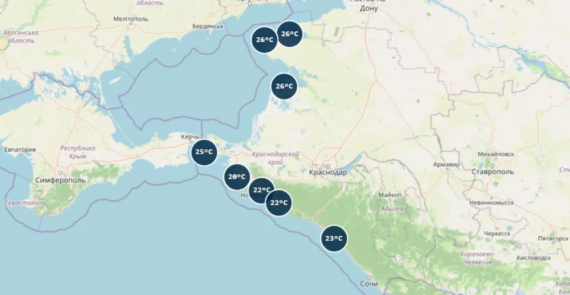 Синоптик рассказал, когда прогреется море на курортах Краснодарского края